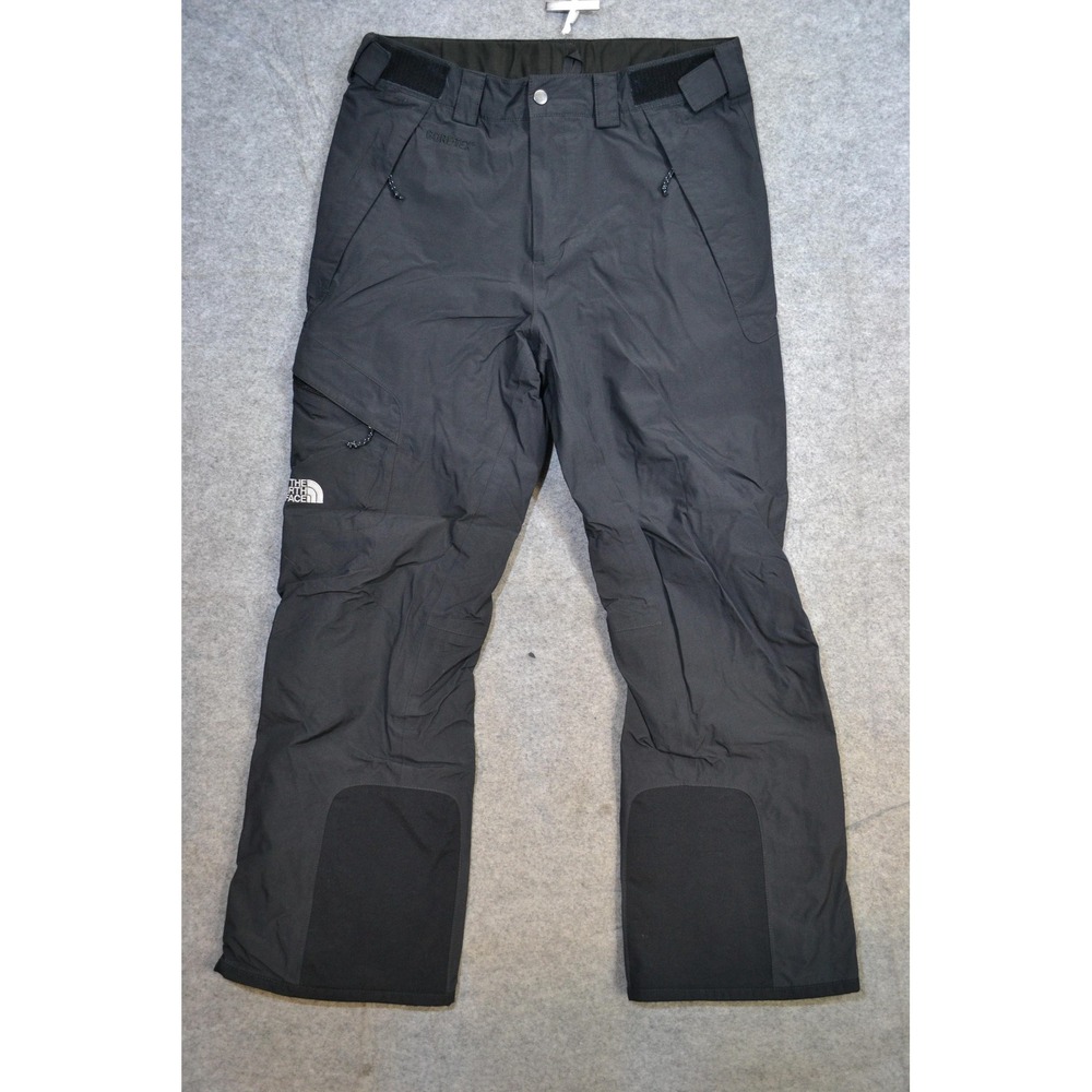 The North Face Snow Pants Mens M Black Gore-Tex Waterproof Ski Snowboard 34x29